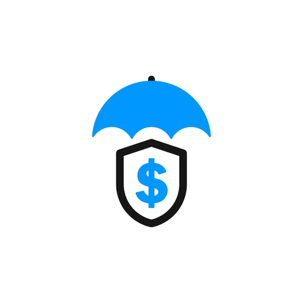 Business Insurance Icon Vector — Stock Vector