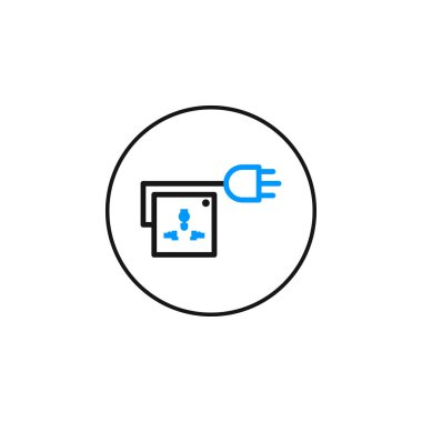 Modern elektrik sürdürülebilir dolgu ikonu vektörü