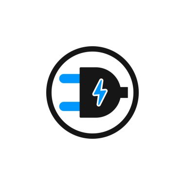 Modern elektrik sürdürülebilir dolgu ikonu vektörü