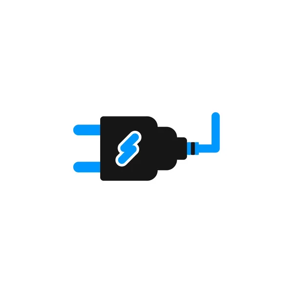 Moderne Elektrische Duurzame Plug Icon Vector — Stockvector