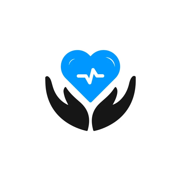 Heart Care Medical Icon Vector — Stock Vector