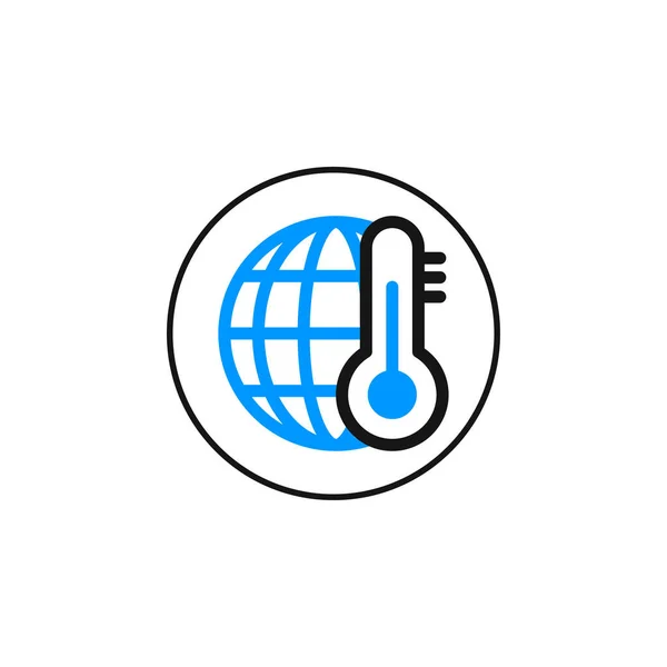 Ikona Globálního Oteplování — Stockový vektor