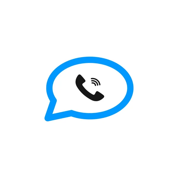 Icône Chat Appel Moderne Vecteur — Image vectorielle