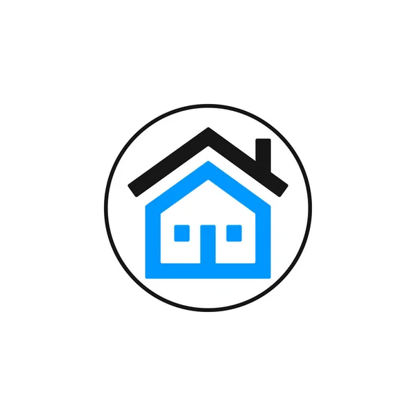 Home House Real Icon Vector — Stock Vector