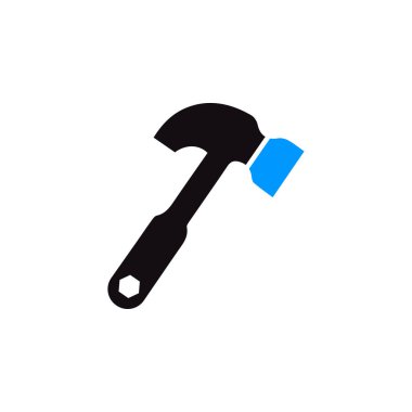 Seçenekler, ayarlar, araç simgesi, iş aracı çekiç vektörü