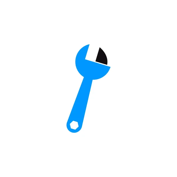 Work Tool Wrench Icon Vector — Stock Vector