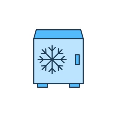 yaratıcı buzdolabı dondurucu ikon vektörü