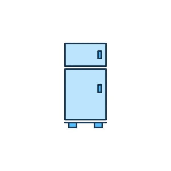 Creative Refrigerator Freezer Icon Vector — Stock Vector