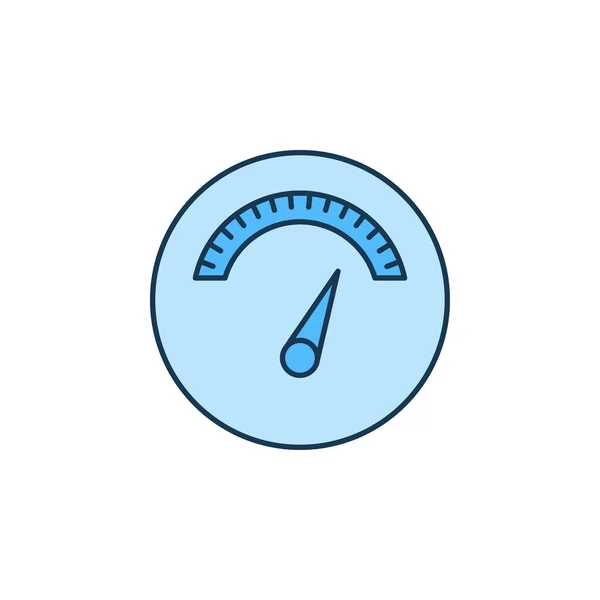 Fridge Cooler Measurement Meter Vector Icon — Stock Vector