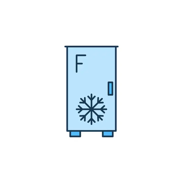 創造的な冷蔵庫の冷凍アイコンベクトル — ストックベクタ