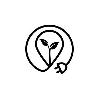 Yenilenebilir enerji dolgu ikonu vektörü