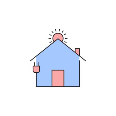 Modern Teknoloji ev simgesi vektörü