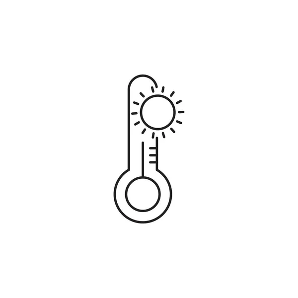 Vetor Ícone Escala Equipamentos Medição Temperatura —  Vetores de Stock