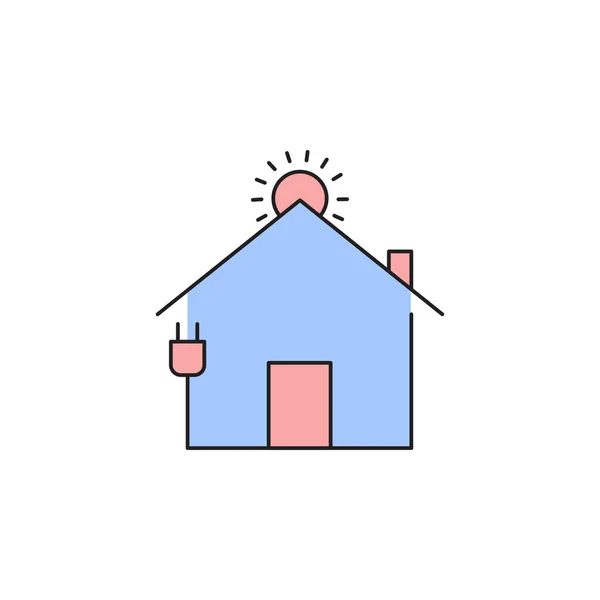 Modern Technológia Home Icon Vector — Stock Vector