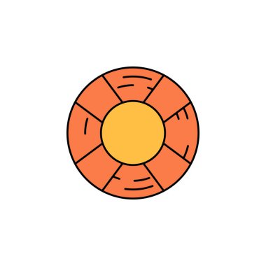 Plaj cankurtaranı ikon vektörü