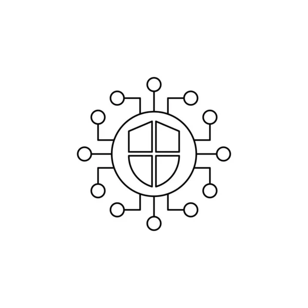 Technologie Sicherheitsschloss Symbol — Stockvektor