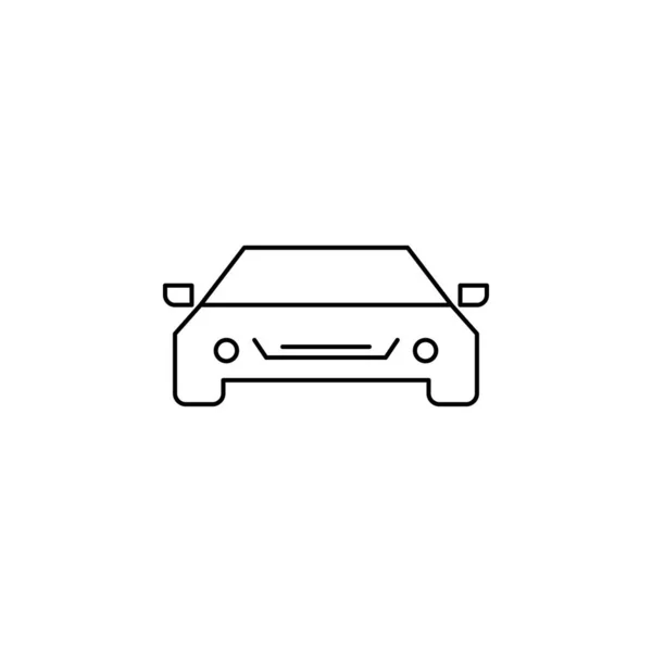 Coche Hatchback Icono Coche Garaje Icono Estacionamiento — Vector de stock