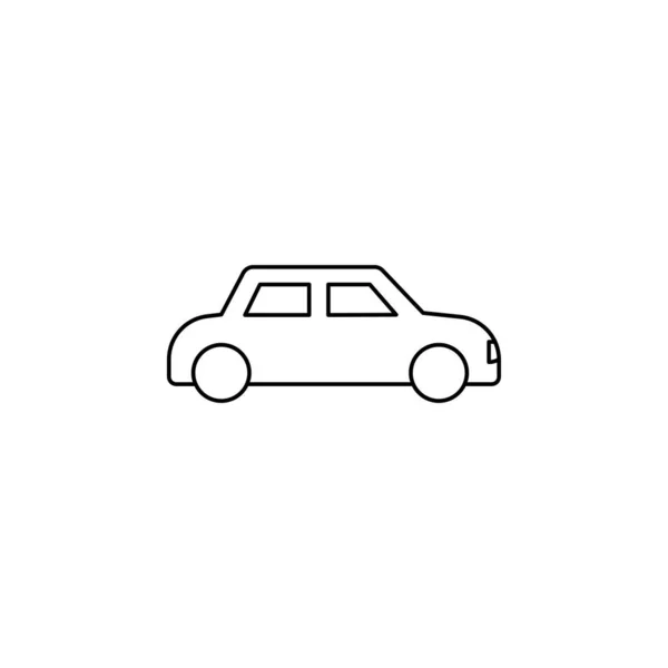 Coche Hatchback Icono Coche Garaje Icono Estacionamiento — Vector de stock