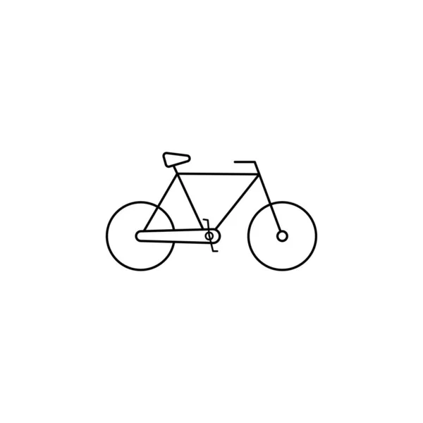 Fahrrad Symbol Fahrrad Linie Symbol Vektor — Stockvektor
