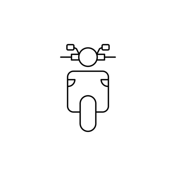 Fahrrad Motorrad Motorrad Symbol Befestigen Neben Fahrrad Motorrad Motorrad Beiwagen — Stockvektor