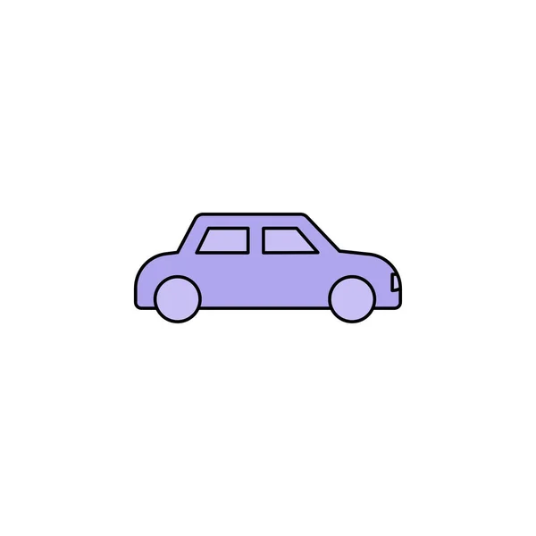 Car Hatchback Icon Car Garage Parking Icon — Stock Vector