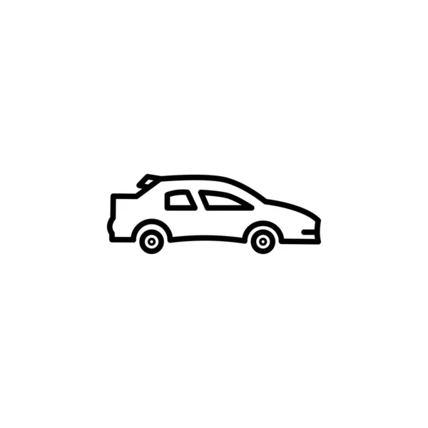 Viaje Moderno Coche Transporte Icono Vector — Vector de stock