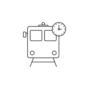 Seyahat treni taşıma simgesi vektörü