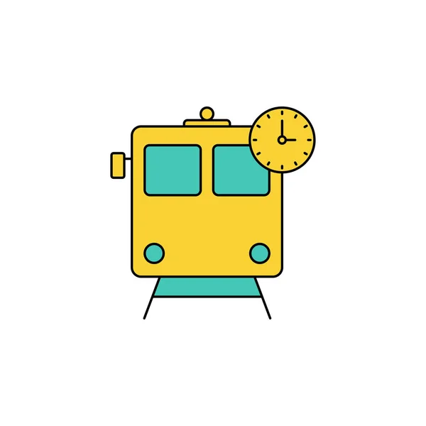 Travel Train Transport Icon Vector — Stock Vector