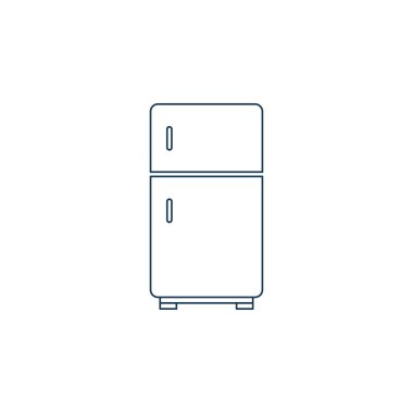 Akıllı elektronik buzdolabı simgesi vektörü