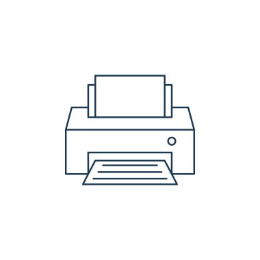 Akıllı modern yazıcı simgesi vektörü