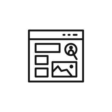 Tarayıcı, resim, düzen, prototip, web sayfası, web sitesi, wirefram simgesi