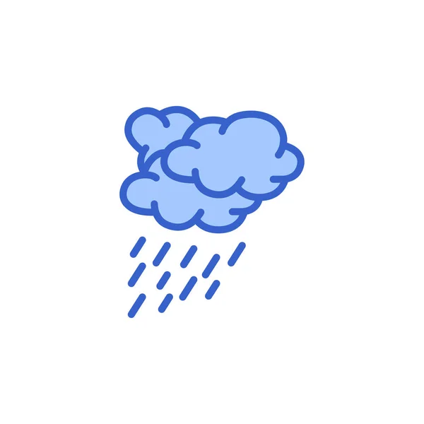 Kötü Hava Bulutu Yağmur Simgesi — Stok Vektör