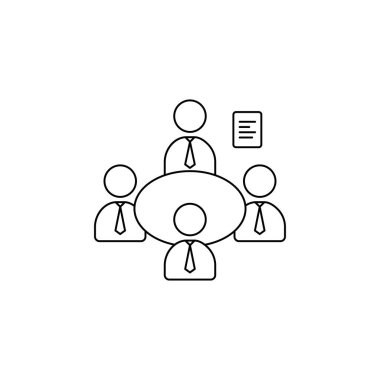 İş ekibi toplantı vektör simgesi