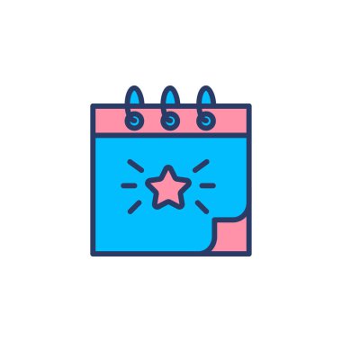 Yıldız, favori, tarih, zamanlama, takvim simgesi