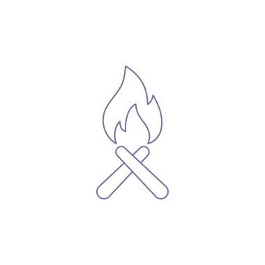 Şenlik ateşi, kamp ateşi, kamp ateşi, ateş, kütük, odun ikonu