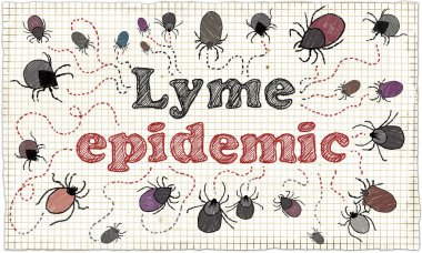 Lyme salgın illüstrasyon
