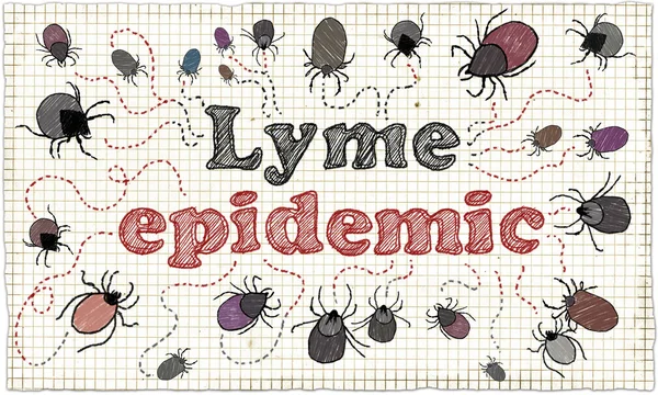 Lyme επιδημία εικονογράφηση — Φωτογραφία Αρχείου