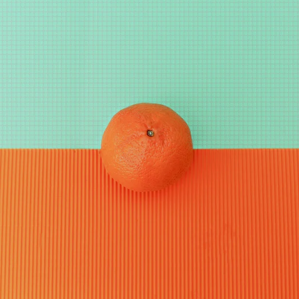Orange on bright background. Minimalism fashion — Stock Photo, Image