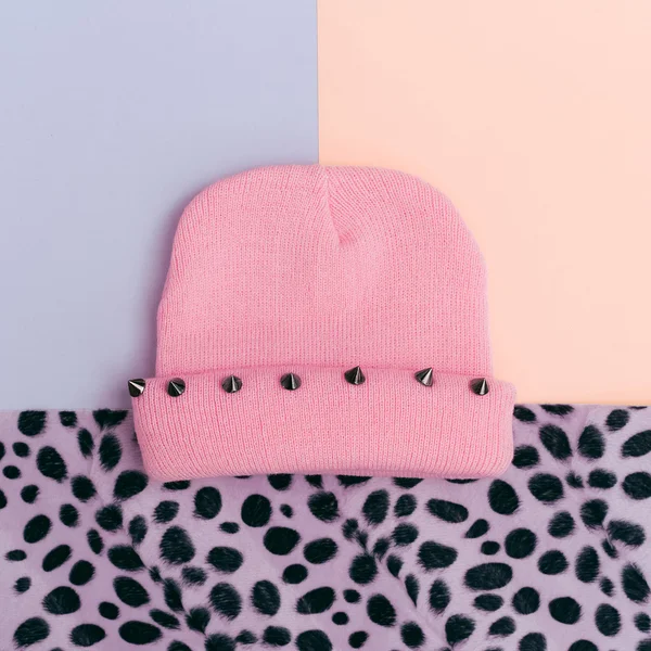 Pink Hat Swag Pastel colors trend — Stock Photo, Image