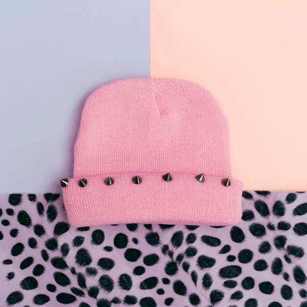 Chapeau rose Swag couleur pastel tendance — Photo