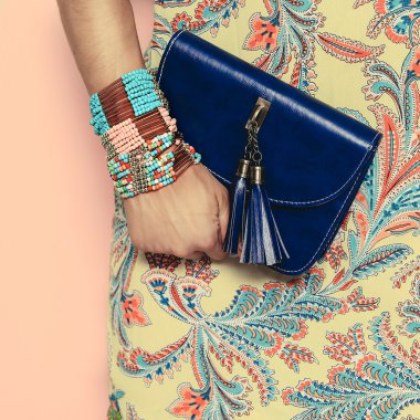 Parlak yaz Oriental desen moda takı ve aksesuarlar