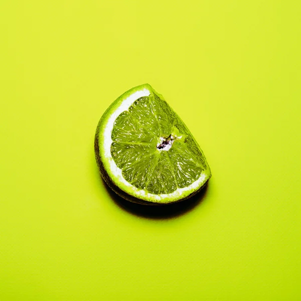 Lime Fresh. Minimalism fashion art. — Stock Photo, Image