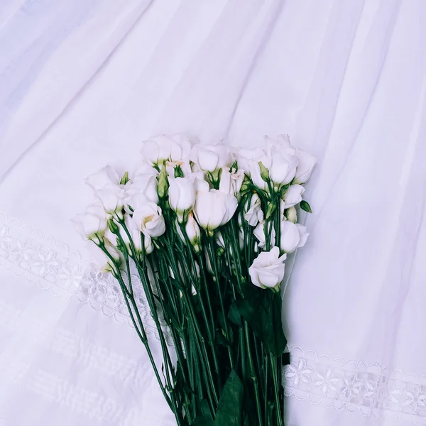 Delicate white flowers. Minimalist fashion design — Stock Image Delicate white flowers. Minimalist fashion design Stock Photo