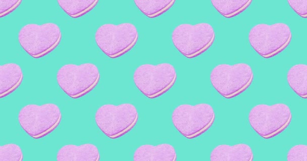 Minimal Motion Art Sweet Candy Party Shop Valentines Day Greatings — Stock Video