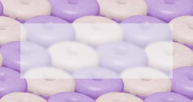 Minimum hareket tasarımı. 3D yaratıcı Tatlı, şeker, parti dükkanı, doğum günü partisi, harika konsept 4k video