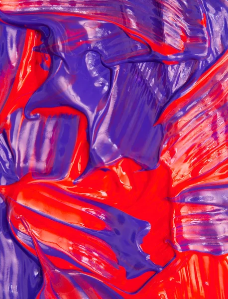 Fondo Pintura Mixta Caos Rojo Púrpura Textura Cremosa Abstracta Mínima — Foto de Stock