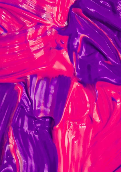 Розовый Фиолетовый Хаос Смешанный Фон Краски Минимальная Абстрактная Кремовая Текстура — стоковое фото
