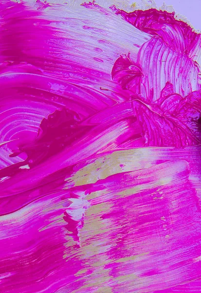 Розовый Белый Мазки Хаос Смешанный Фон Краски Минимальные Абстрактные Кремовые — стоковое фото