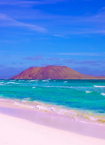 Elegante Carta Parati Viaggio Estate Isole Canarie Vista Sull Oceano — Foto Stock