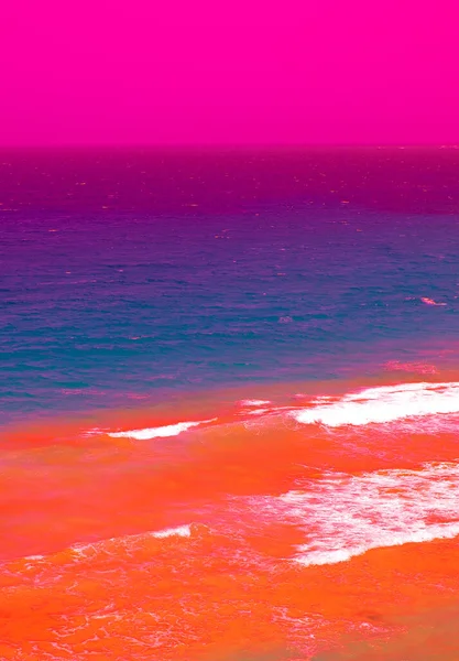 Ocean Shore Surreal Minimalist Background Ideal Postcard Prints Phone Cases — Stock Photo, Image